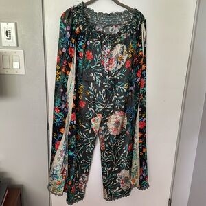 Johnny Was L silk pants